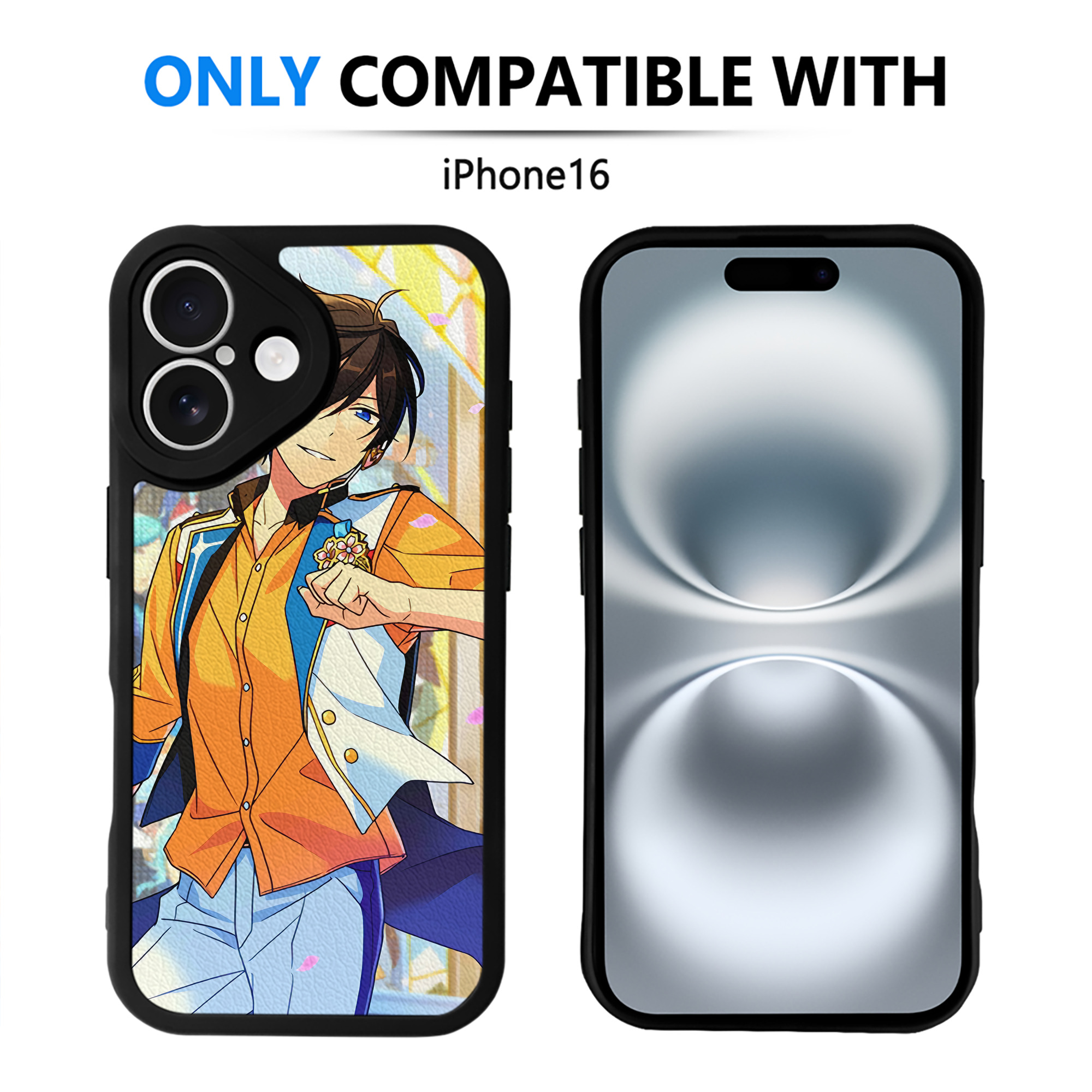 （画像用） あんさんぶるスターズ! Ensemble Stars 【iPhone 16シリーズ対応】シリコンスマホケース（レザー調） 材質：シリコン